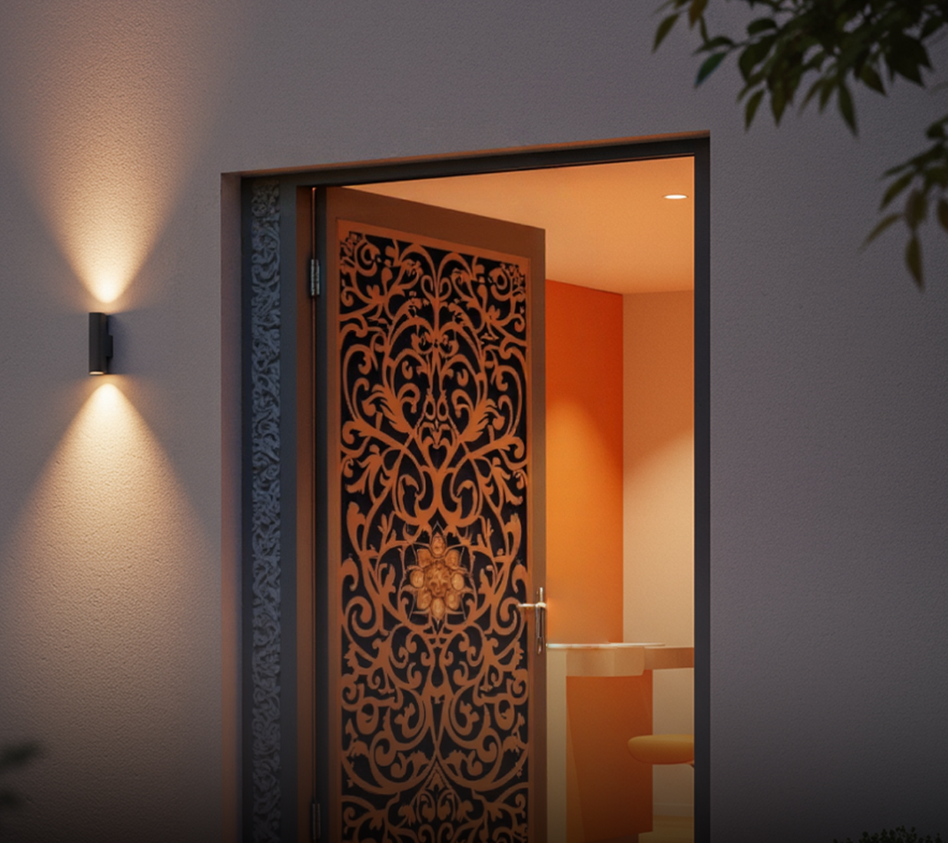 بوابة ليزر مودرن أسود مطفي