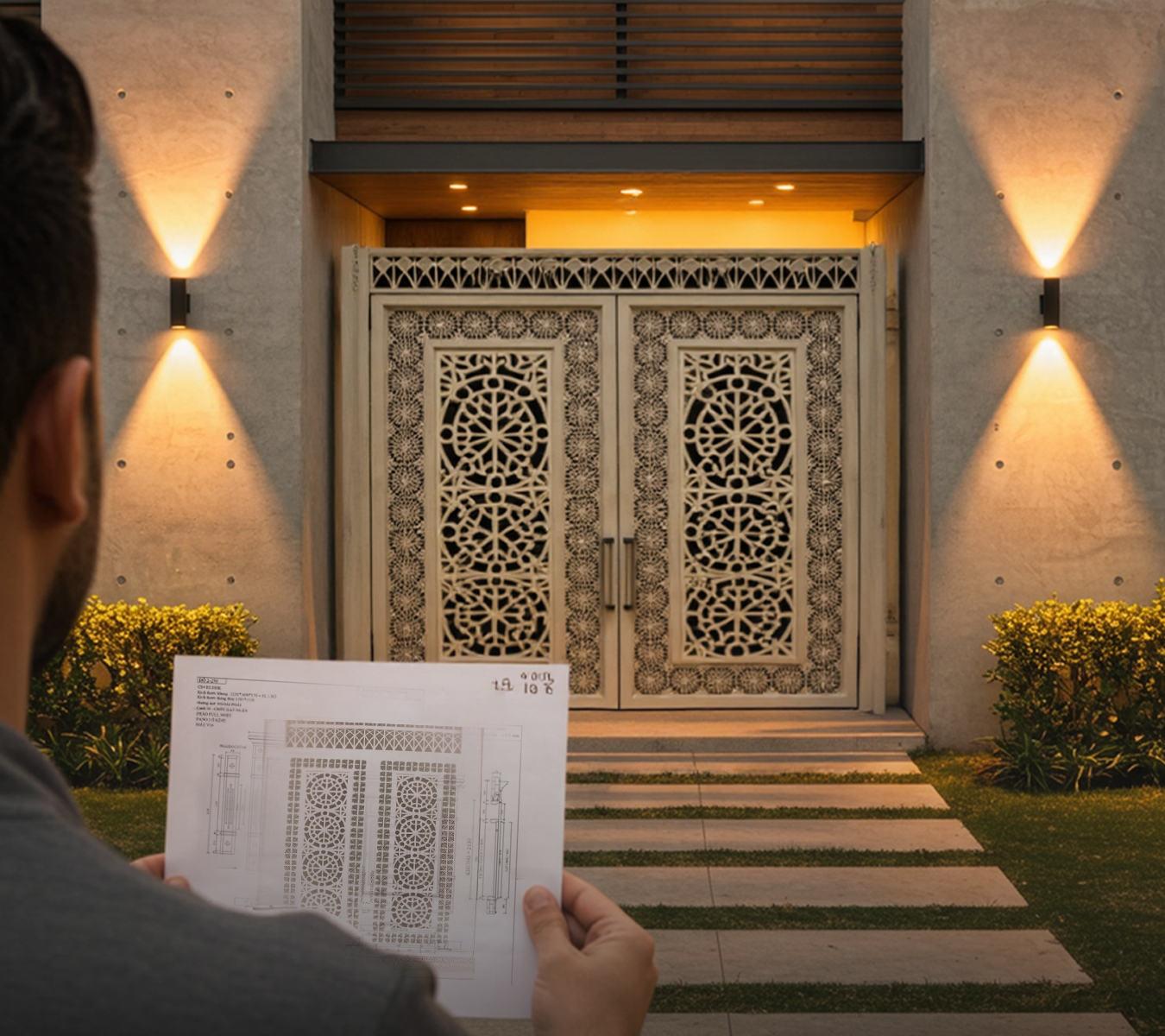 بوابة ليزر مواتير فتح جانبي